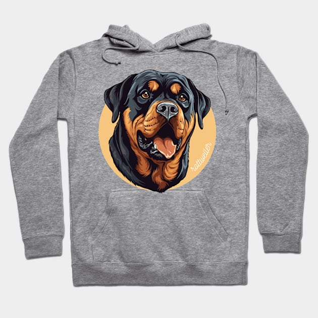 Rotweiler Rottie Dog Breed Cursive Graphic Hoodie by PoliticalBabes